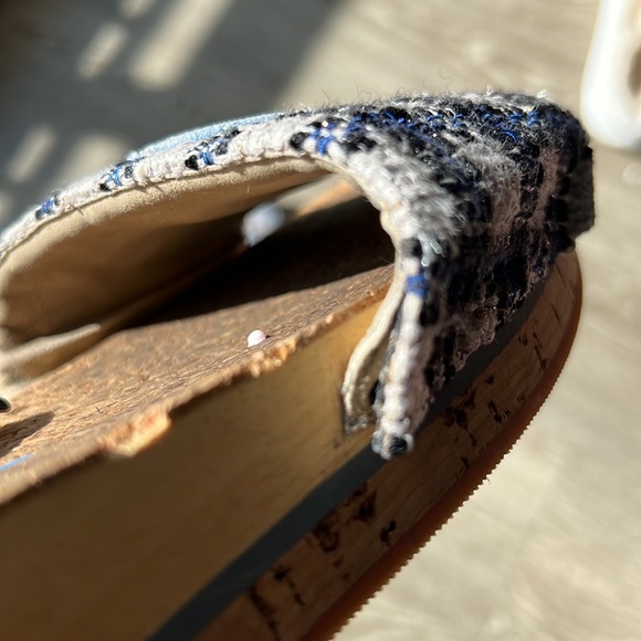 Plaid Blue Chanel Mules - Picture 4 of 7